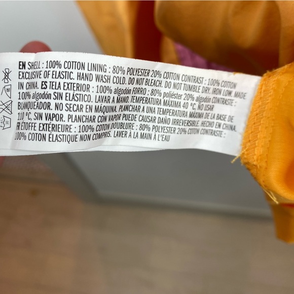 English Factory Dress M Clementine Punch Mini Puff Sleeve Smocked Tiered Preppy - Picture 9 of 13